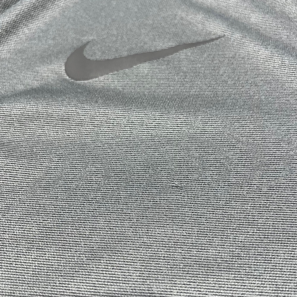 Nike Pro Dri-FIT Mens XL Quarter Zip Pullover Grey Black Stripe Active Top - Picture 7 of 13